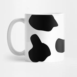 Large Cow Hide Print in Black and White Mug